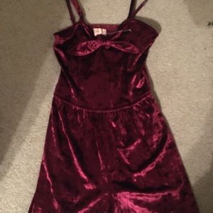 Red velvet romper